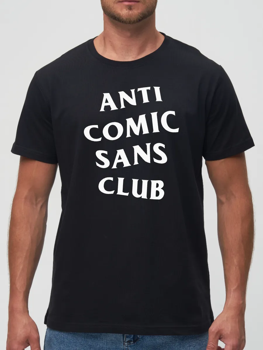 Футболка Anti comic sans club