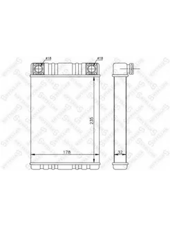 Радиатор печки Mercedes W203, C209, W463, R230 2000>