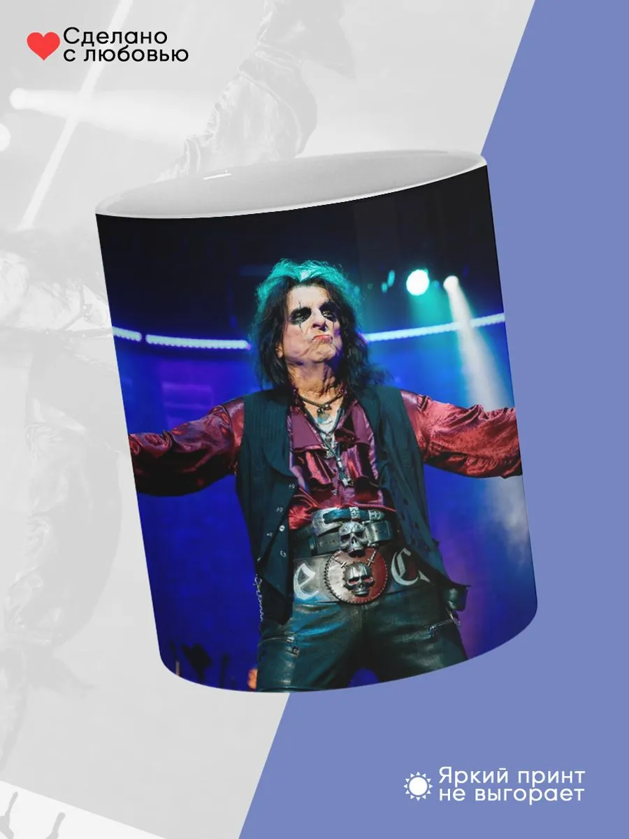 Керамическая кружка Alice Cooper, Элис Купер — фото 4