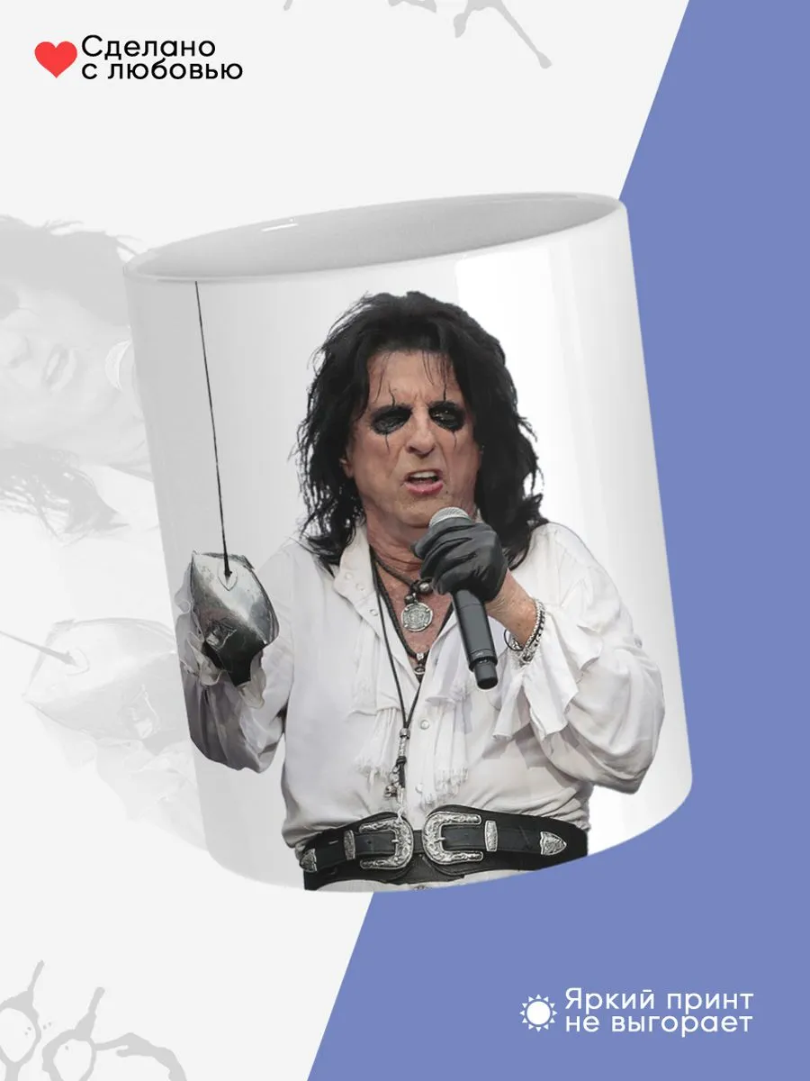 Керамическая кружка Alice Cooper, Элис Купер — фото 4