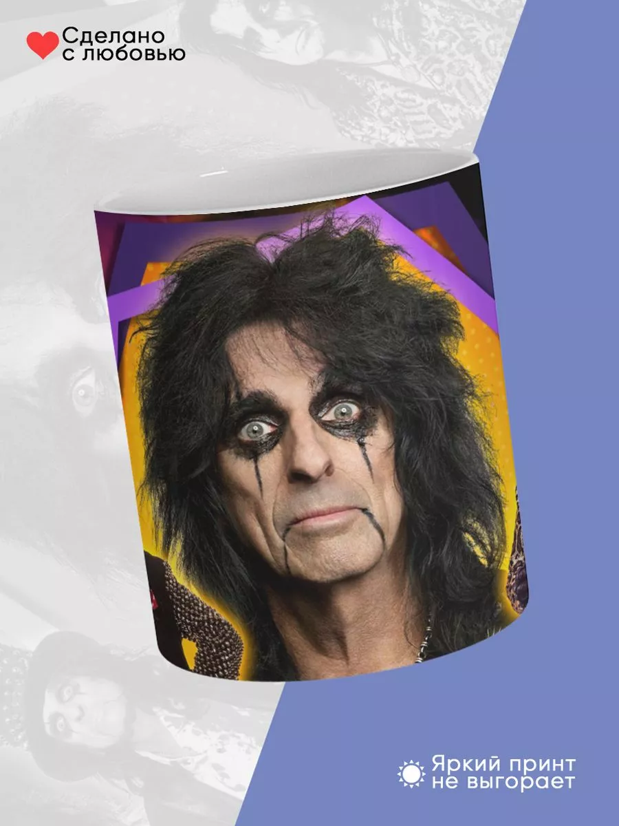 Керамическая кружка Alice Cooper, Элис Купер — фото 4