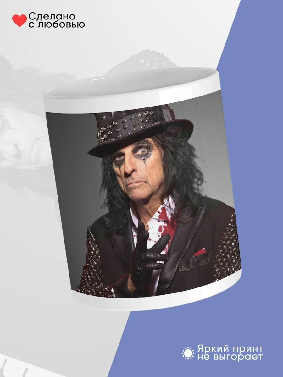 Керамическая кружка Alice Cooper, Элис Купер — фото 4