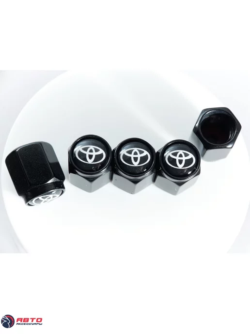 Колпачки на ниппель Toyota, черный, фото 4