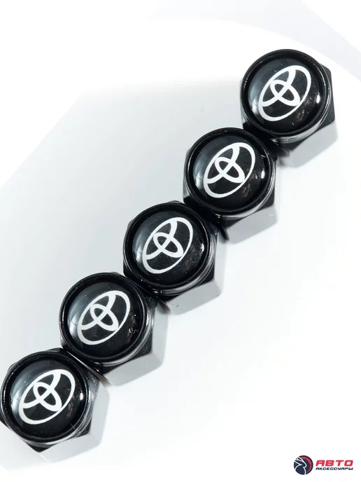 Колпачки на ниппель Toyota, черный, фото 6