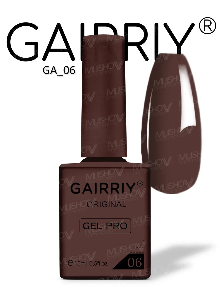 Гель-лак для ногтей Gairriy №06, 15 мл., 1 шт
