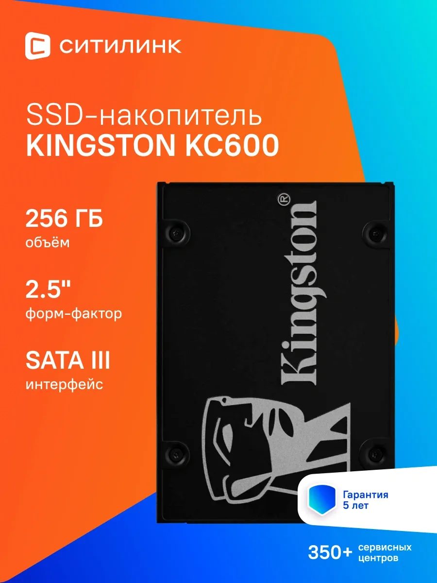 Накопитель SSD SATA-III 256GB SKC600 256G KC600 2.5" Kingston 270140783 купить за 17 266 ₽ в интернет‑магазине Wildberries