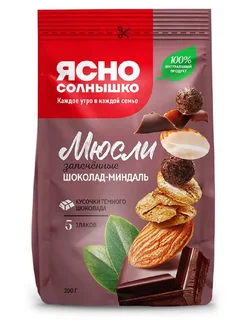 Мюсли шоколадно-миндальные запеченные, 300 г