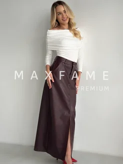 Юбка карандаш кожаная с разрезом MAXFAME 270160515 купить за 3 302 ₽ в интернет-магазине Wildberries