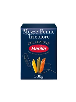 Макароны Collezione Mezze Penne Tricolore 500г