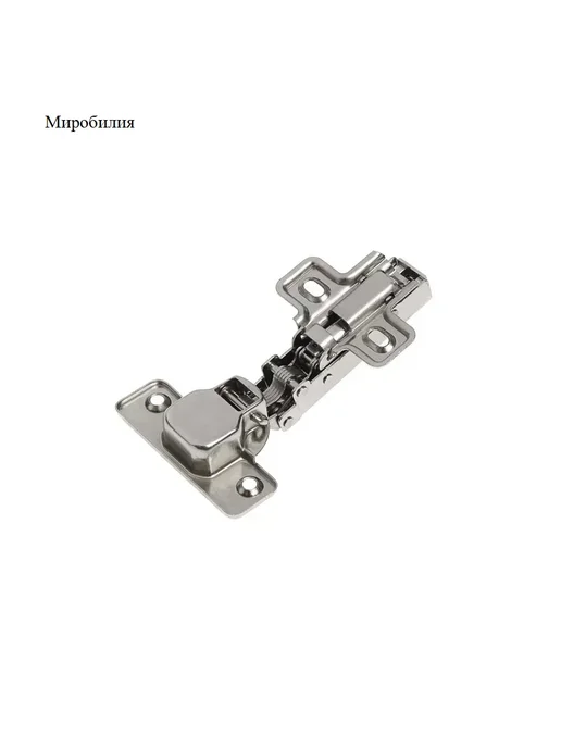 moonglee Петля мебельная 1109 накладная с доводчиком Clip-on, серый, фото 2