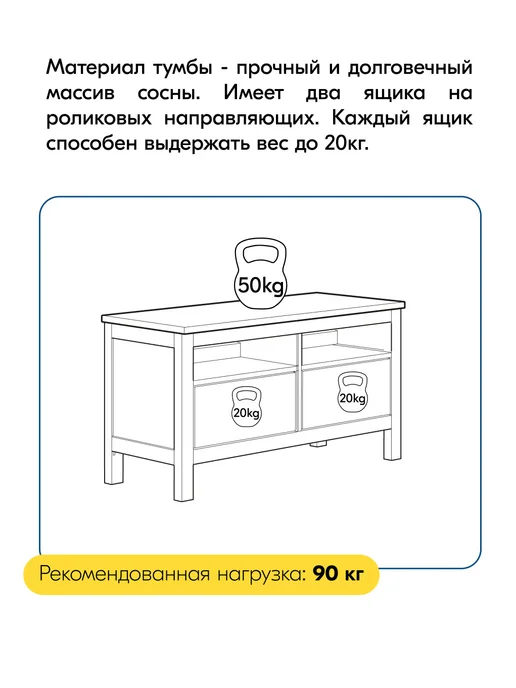 IKEA Тумба под телевизор напольная с ящиками 148х57, КЫМОР, 124x57, фото 6