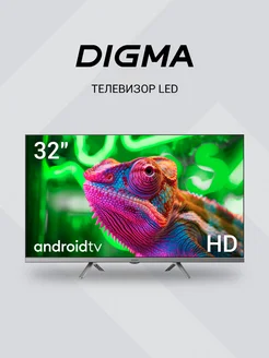 Телевизор LED 32" DM-LED32SBB39 Smart Android TV DIGMA 270348910 купить за 12 951 ₽ в интернет-магазине Wildberries