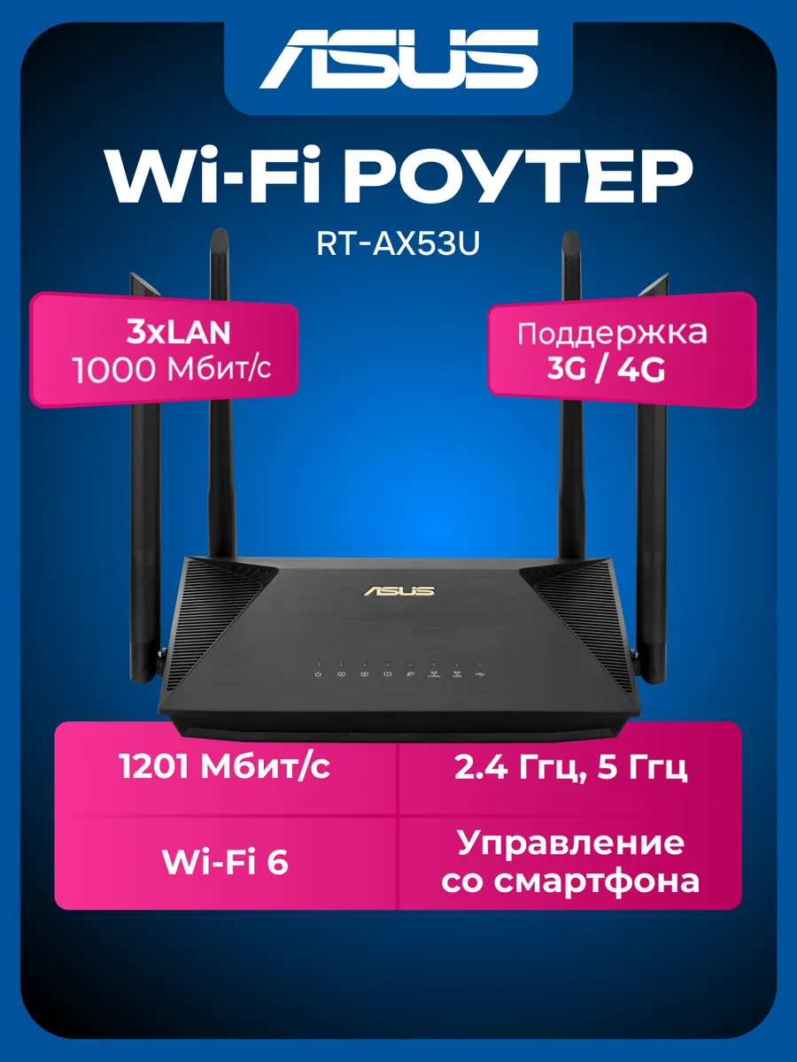 Роутер Wi-Fi RT- AX53U