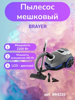 Пылесос мешковый BR4220