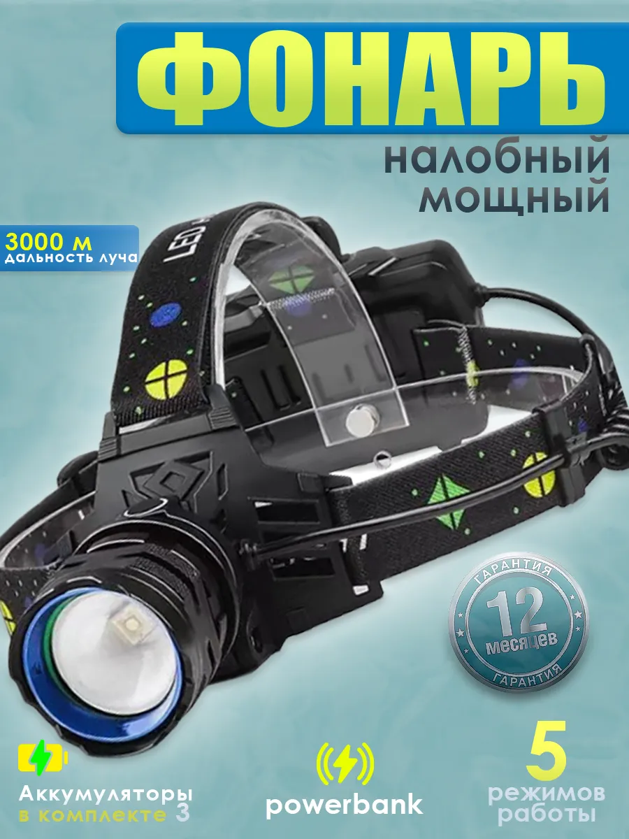 Фонарь налобный...