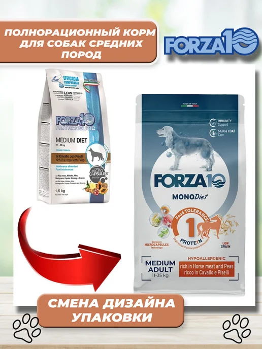 Сухой корм Forza10 При Аллергии для собак, средние, 1,5 кг, фото 2