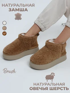 Угги зимние на платформе с натуральным мехом Brash Shoes 270521394 купить за 4 773 ₽ в интернет-магазине Wildberries