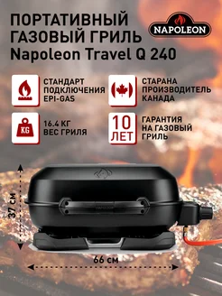 Портативный газовый гриль Travel Q 240