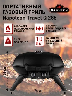 Портативный газовый гриль Travel Q — 285