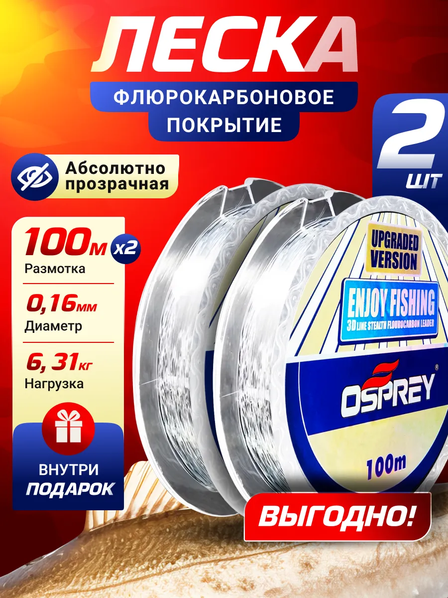 Леска флюрокарбоновая для...
