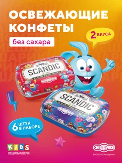 Набор конфет без сахара Смешарики MIX Scandic 270627912 купить за 429 ₽ в интернет-магазине Wildberries