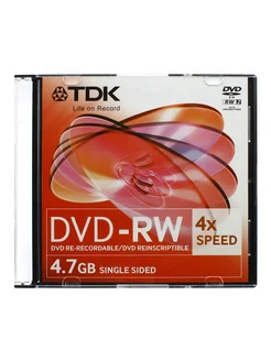 DVD-RW диск 4.7Gb перезаписываемый