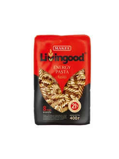 Макароны Livingood Energy Pasta Fusilli 400г