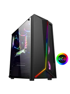 Компьютерный корпус ATX c RGB подсветкой, черный EVESKY 270652552 купить за 2 547 ₽ в интернет-магазине Wildberries