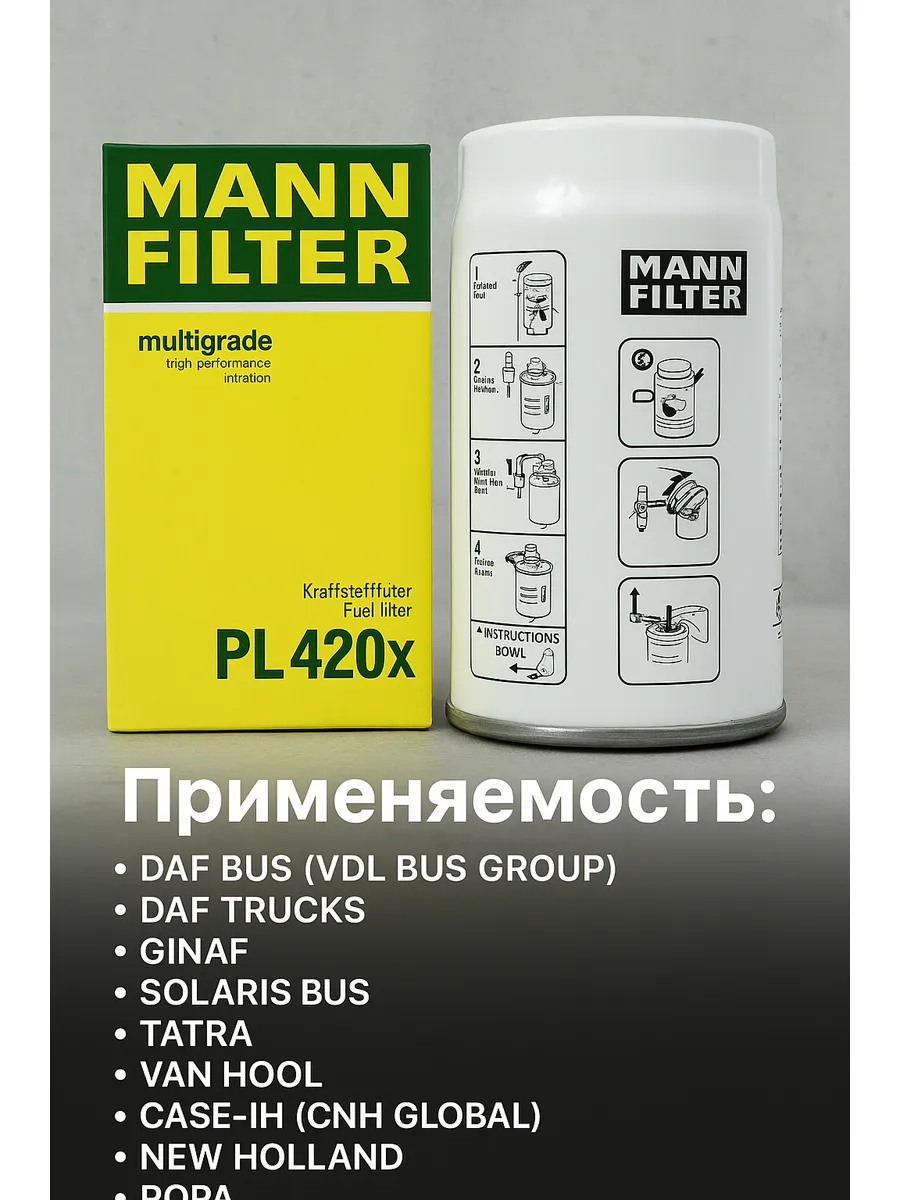 Фильтр топливный MANN-FILTER PL420X