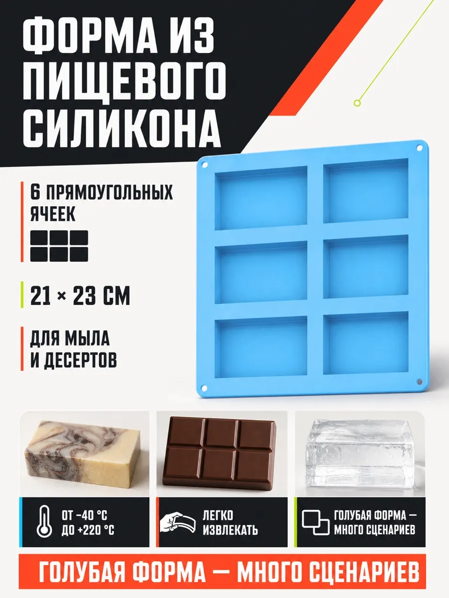 Силиконовая форма для мыла