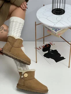 Угги зимние высокие с пуговицей UGG 270878419 купить за 5 586 ₽ в интернет-магазине Wildberries