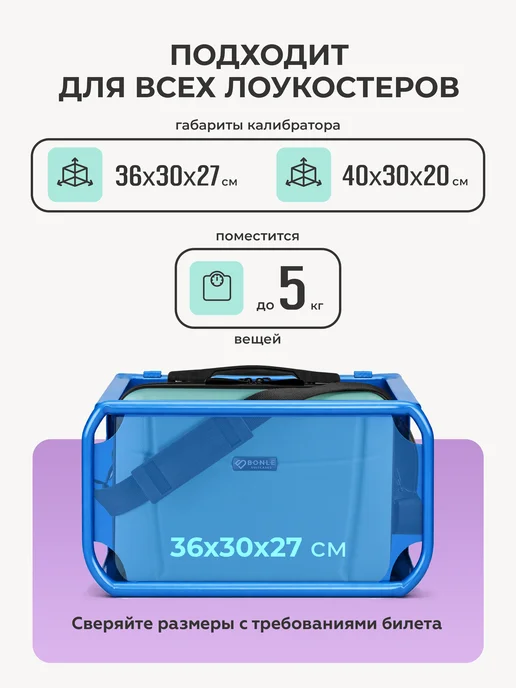 Bonle Кейс на чемодан, голубой, фото 2