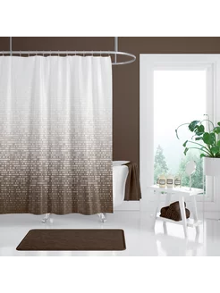 Штора для ванной тканевая AMG Home collection 270918748 купить за 670 ₽ в интернет‑магазине Wildberries