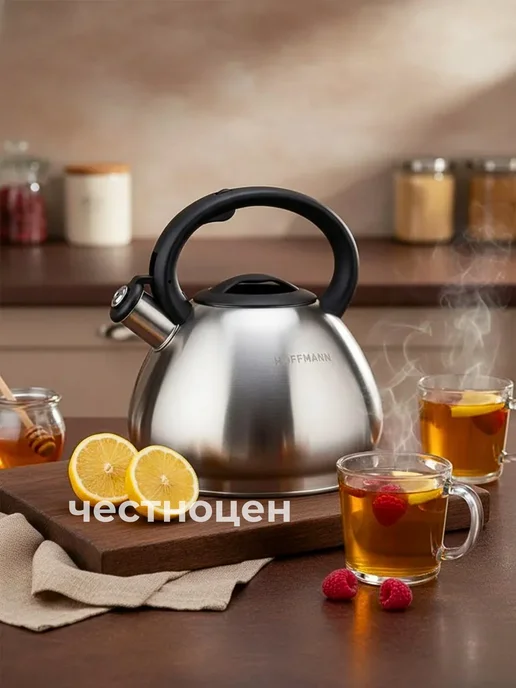 Hoffmann Чайник со свистком 3,3л НМ 15579, 3,3 л, фото 2