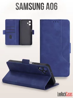 Чехол книжка на Samsung A06 с отсеком для карт LeeRockCases 270943080 купить за 324 ₽ в интернет-магазине Wildberries