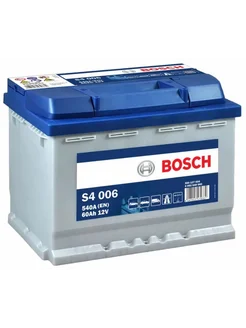 Аккумулятор 60 Ач 540 А прямая полярность S4 006 L2 Bosch 270957437 купить за 22 034 ₽ в интернет-магазине Wildberries