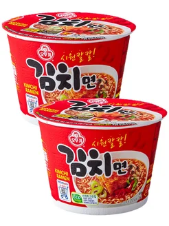 Лапша Kimchi Ramen Оттоги со вкусом кимчи 105 г * 2 шт