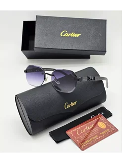 Эксклюзивные солнцезащитные очки Cartier replica CARTIER 271224732 купить за 1 185 ₽ в интернет-магазине Wildberries