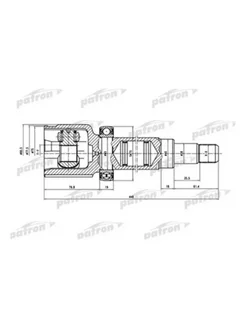 ШРУС внутр прав к кт 23x40x21 Ford Focus