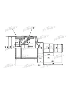 ШРУС внутренний левый 26x40x23 Ford Focus