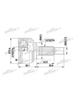 ШРУС наружный комплект 23x49x21 Nissan Micra