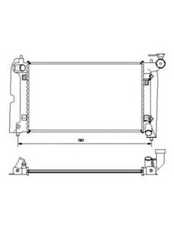 Радиатор автомобильный паяный Toyota Avensis Corolla