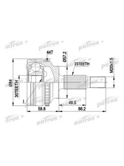 ШРУС наружный 25X52,6X22 Renault Scenic