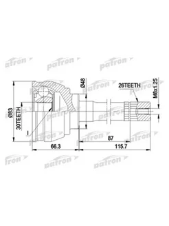 ШРУС наружный 21x48x22 Citroen C2 C3