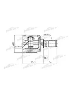 ШРУС внутренний 25x35x19 HYUNDAI GETZ 02-11