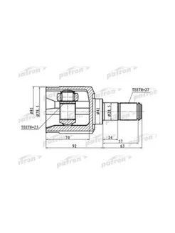 ШРУС внутренний левый 27x41x23 HYUNDAI TUCSON 04-10