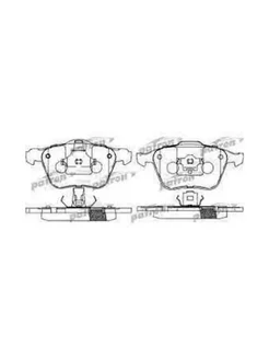 Колодки тормозные дисковые передн VOLVO S60 01- S80 99-06 V7