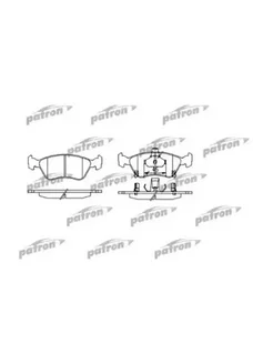 Колодки тормозные дисковые передн TOYOTA AVENSIS 97-03 AVENS