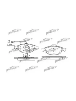 Колодки тормозные дисковые передн ALFA ROMEO 156 97-00 156 S