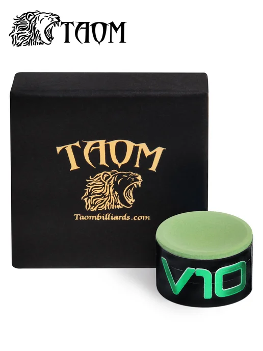 Taom Billiards Мел для бильярда Taom V10 Chalk Green 1 шт.в инд. упаковке, 1 шт